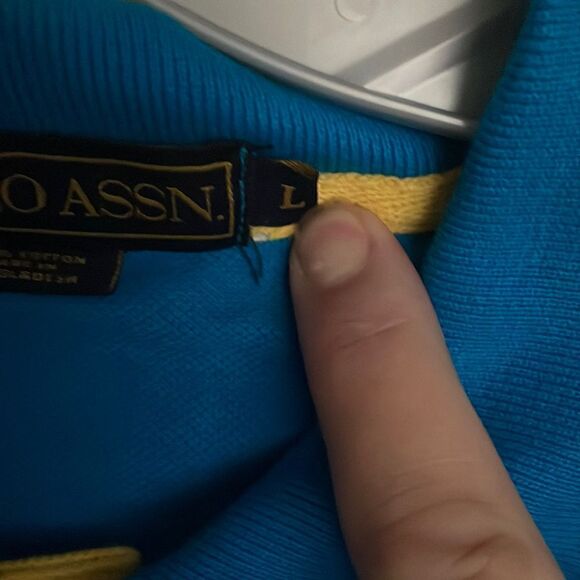 U.S Polo Assn. Large Embroidered Logo Collar shirt Sz L NWOT - Picture 4 of 4